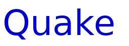 Quake & Shake Condensed लिपि